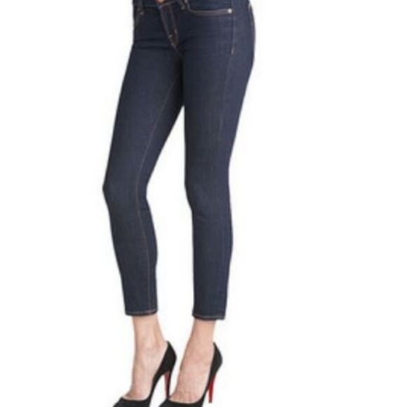 J Brand Dark Indigo Skinny Capri Denim Jeans size 28 - Picture 2 of 8